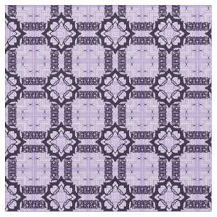 Lila und Violett Geometrisches Muster Stoff