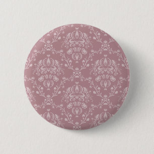 Lila und Weiß Damast Button