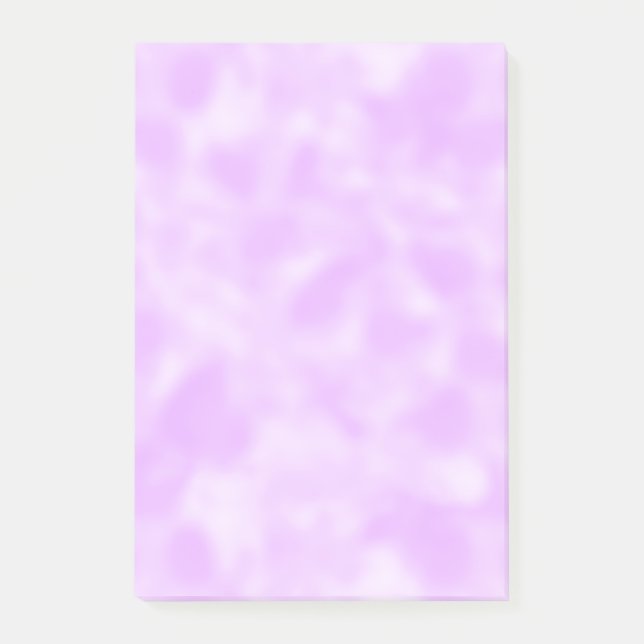 Lila und Weiß gesprenkelt Post-it Klebezettel (Vorderseite)