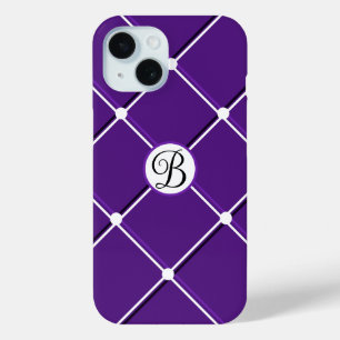 Lila und weiß gestreifte Gestaltung Extravagant B Case-Mate iPhone Hülle