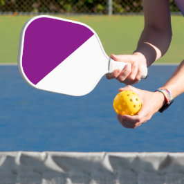 Lila und weiß pickleball schläger
