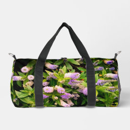 Lila und weiße Blume Duffle Bag