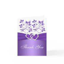 Lila und weiße Blütenblätter - Herzlichen Dank