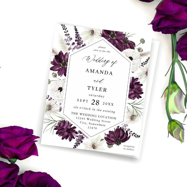 Lila und weiße Hochzeit (Von Creator hochgeladen)