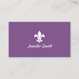 Lila und weiße Lilie Visitenkarte