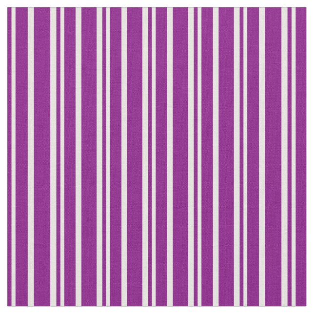 Lila und weiße Linien Stoff (Nahaufnahme)