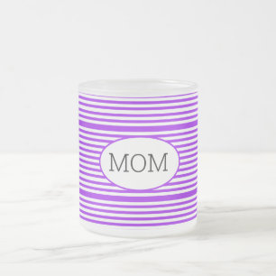 Lila und weiße Mama Mattglastasse