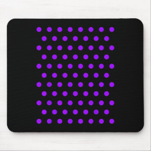 Lila und weiße Polka Dots T Shirt Mousepad