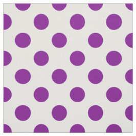 Lila und weiße Polka-Punkte Stoff