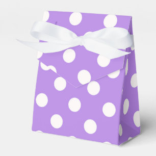 Lila und Weiße Punkte Geburtstagsfeier Geschenkschachtel