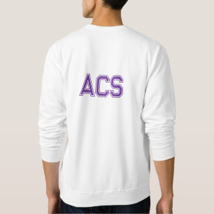 Lila und Weiße Schul-Varity-Buchstaben Sweatshirt