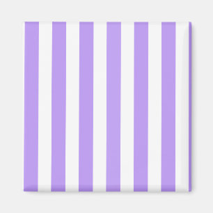 Lila und weiße Streifen Magnet