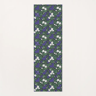 Lila und weiße Wildblumen-Botanik-Yogamatte Yogamatte