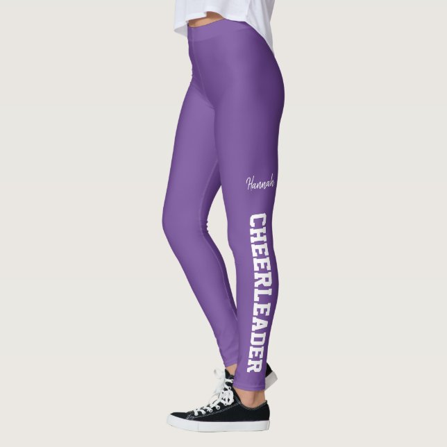 Lila und weißer Chef Leggings (Links)