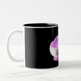 Lila und weißer Orchid Zweifarbige Tasse