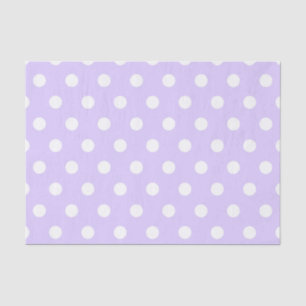 Lila und weißer Polka-Dot Seidenpapier
