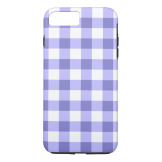 Lila und weißes Gingham-Karo-Muster Case-Mate iPhone Hülle