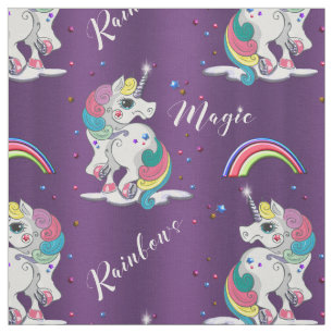 Lila Unicorn-Magie Stoff