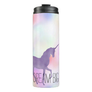 Lila Unicorn Pink Rainbow Girl Thermosbecher