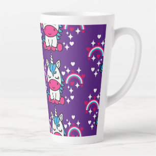 Lila Unicorn Pony Milchtasse