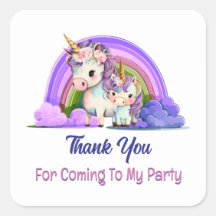 Lila Unicorn Vielen Dank
