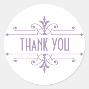 Lila v2 Extravagant Ornamental Danke Stickers