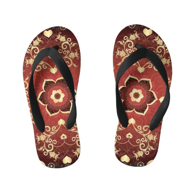Lila Valentinrahmen Kinderbadesandalen (Fußbett)
