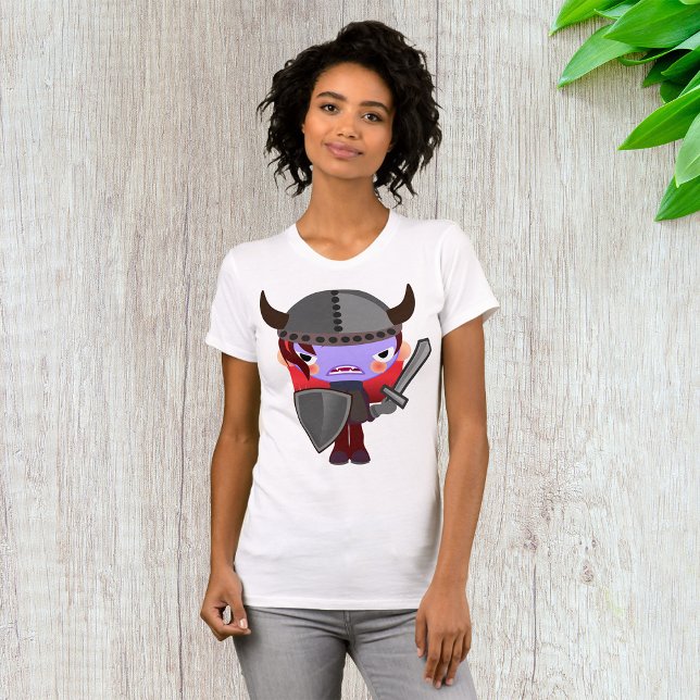 Lila Vampire Viking Womens T - Shirt (Von Creator hochgeladen)