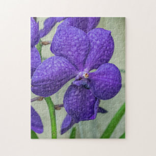 Lila Vanda-Orchideenpuzzlespiel Puzzle