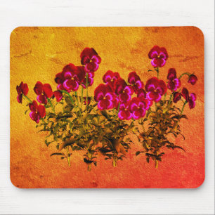 Lila Veilchen Blumen Kunst Mousepad