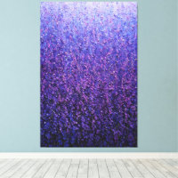 Lila Veilchen Lavendel Feld Abstrakte Wandkunst