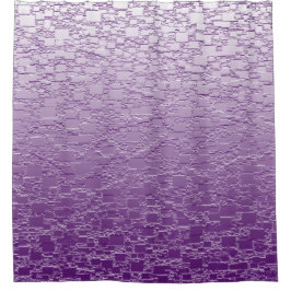 Lila verblassen Minifliesen-Entwurf Duschvorhang