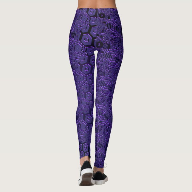 Lila Vergebung Leggings (Rückseite)