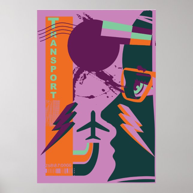 Lila Verkehr Poster (Vorne)