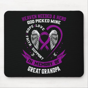Lila Verlust meines Großkrebses Mousepad