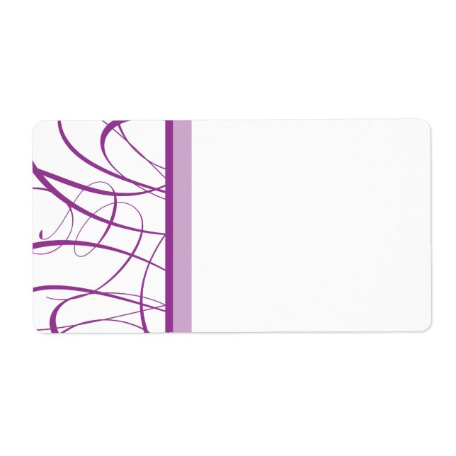 Lila Versandschild (Vorne)