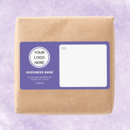 Lila Versendung moderner Logos für kleine Unterneh