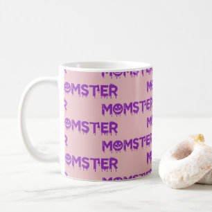 Lila Version von Momster Kaffeetasse