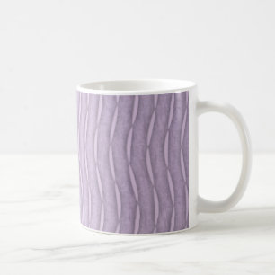 Lila vertikales modernes Streifendesign Tasse