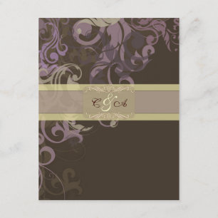 Lila Victoria Wedding Card Begleitkarte