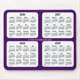 lila Vierjahreskalender 2026-2029 von Janz Mousepad