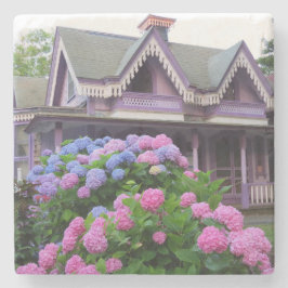 Lila Viktorianische Hütte - Martha's Vineyard Steinuntersetzer