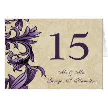 Lila Vintage Hochzeit von Elfenbein