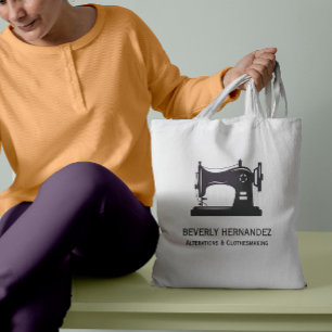 Lila Vintage Nähmaschine Seamstress Tragetasche