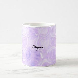 Lila Vintage Retro Glamour Kreis Art Schwung Tasse