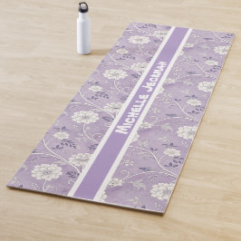 Lila Vintager Individuelle Name Yogamatte