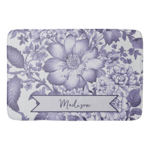Lila Vintages Chinoiserie Florenz Personalisiert Badematte