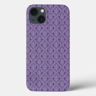 Lila Vintages Damast-Ziermuster Case-Mate iPhone Hülle
