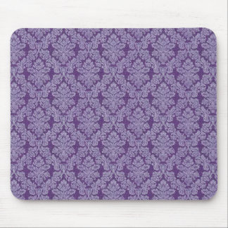 Lila Vintages Damast-Ziermuster Mousepad