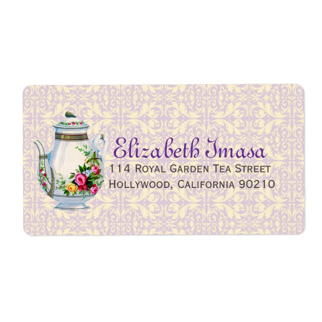 Lila Vintages französisches Tea-Party (Vorne)